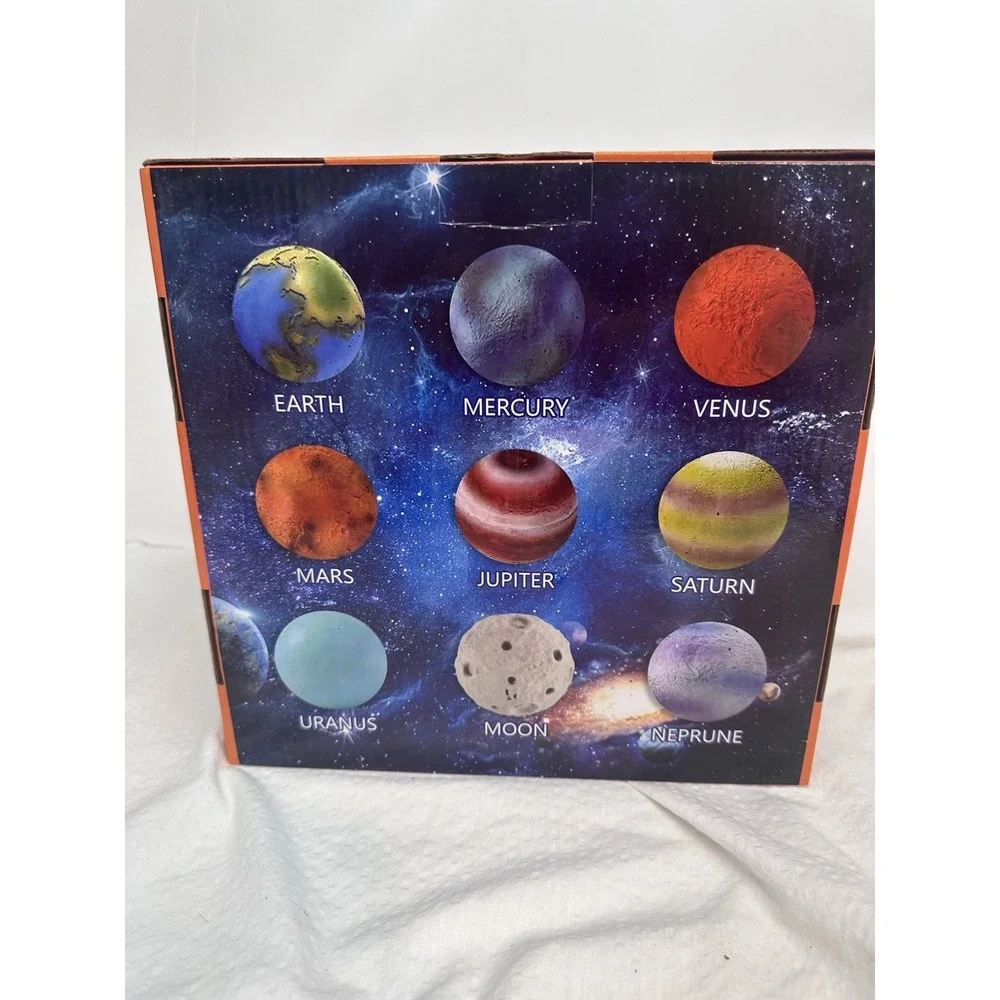 Gemstone Dig Kit, Dig up 72 Jewel Treasures from 9 Solar System Planets STEM New